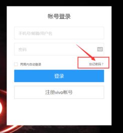 vivo账号密码找回，vivo账号密码找回页面