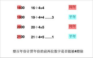 平年和闰年的计算方法是怎样的?