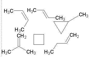 C4H8的所有同分异构体