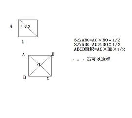 正方形的对角线怎么算?