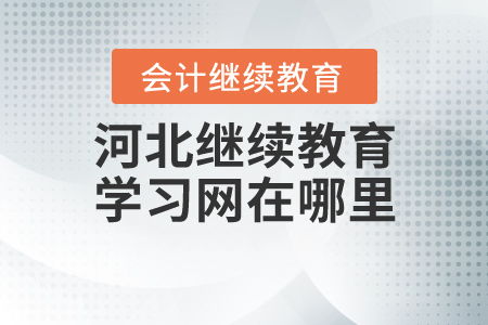 河北省会计人员继续教育在哪个网站买课时