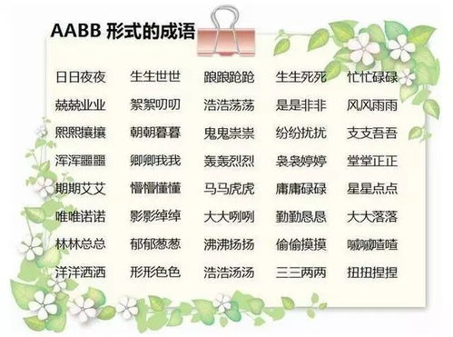 abcc11，abcc式词语大全 成语