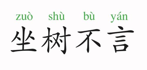 坐树无言的解释