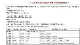 江苏七位数 我中了两个数字不是连续的有奖吗