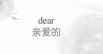 dear是什么意思英语怎么读音发音，for是什么意思