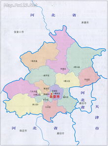 北京市行政区划地图，北京市行政区划调整