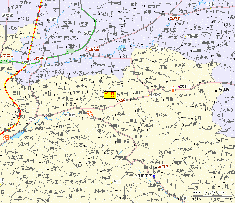 运城地图各区县，运城地图高清全图