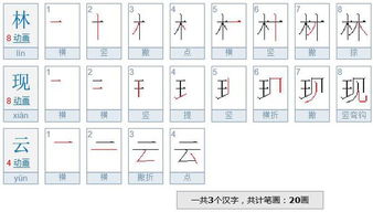 林的笔顺组词，梦的笔顺