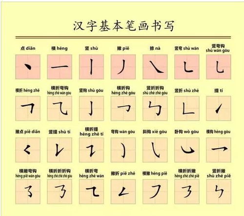 到字的笔顺笔画顺序