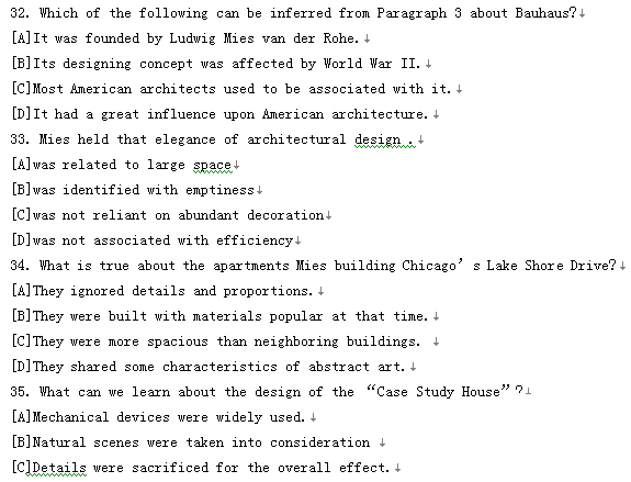 23考研英语答案，2002年考研英语答案