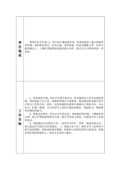 2022班级班务工作计划与安排