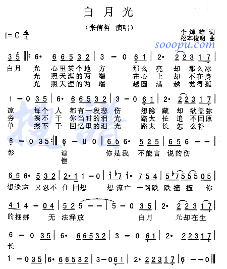 《白月光与朱砂痣》吉他谱简单版是什么?