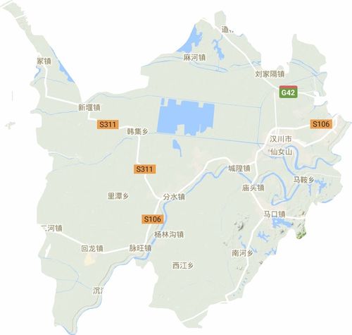 汉川市地图全图高清版，汉川市地图高清版大图